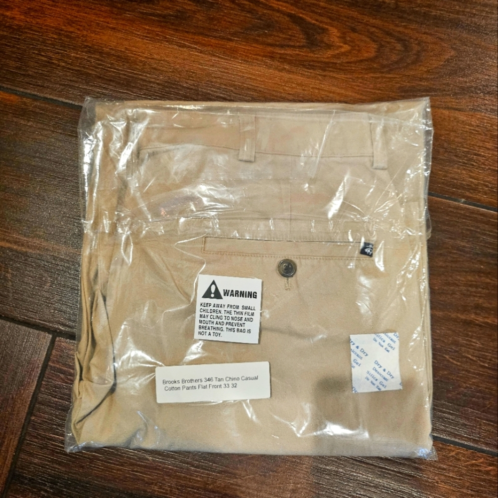 Tan Chino Brooks Brothers Chino Casual, size 33 32